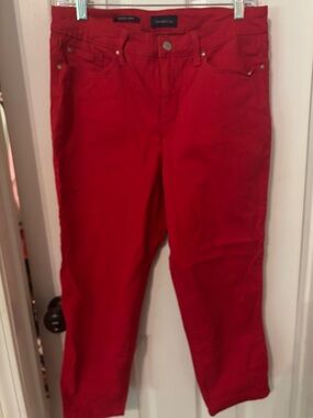 Charter Club Scarlet Red Cropped Jeans